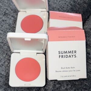 Summer Fridays blush butter balm Soft Strawberry qty 2